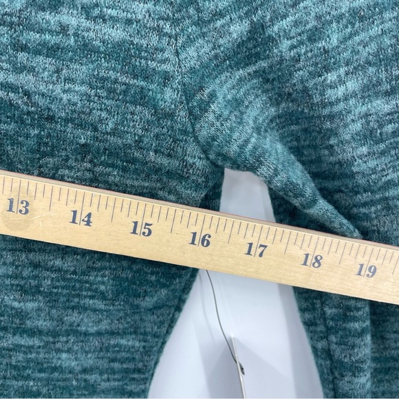 Lulu’s Chic Dark Green Modern Marl Bodycon Midi Dress Knit 3/4 Sleeve sz M - Picture 10 of 10